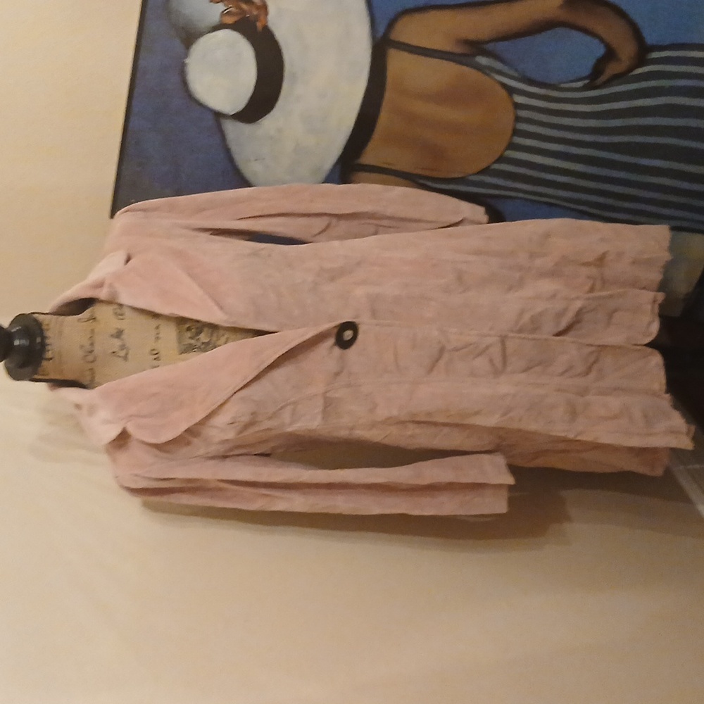 Vtg 90's Bisou Bisou Cordoroy Hi Lo Trench